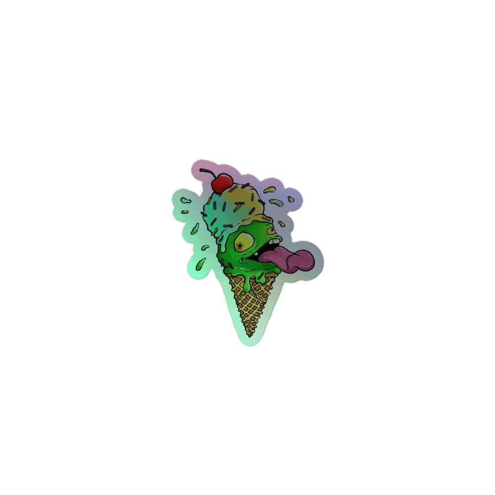 Goblin Mode Creamery Cone logo - Holographic Sticker product image (1)