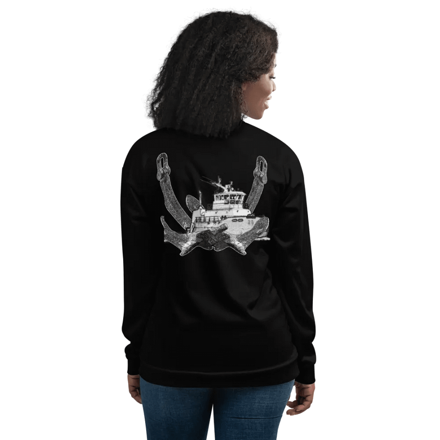 Twin Anchor Titan tug Black Bomber Jacket product image (11)