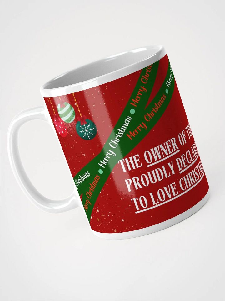 "Christmas Cheer Mug – Proud to Love Christmas!" product image (2)