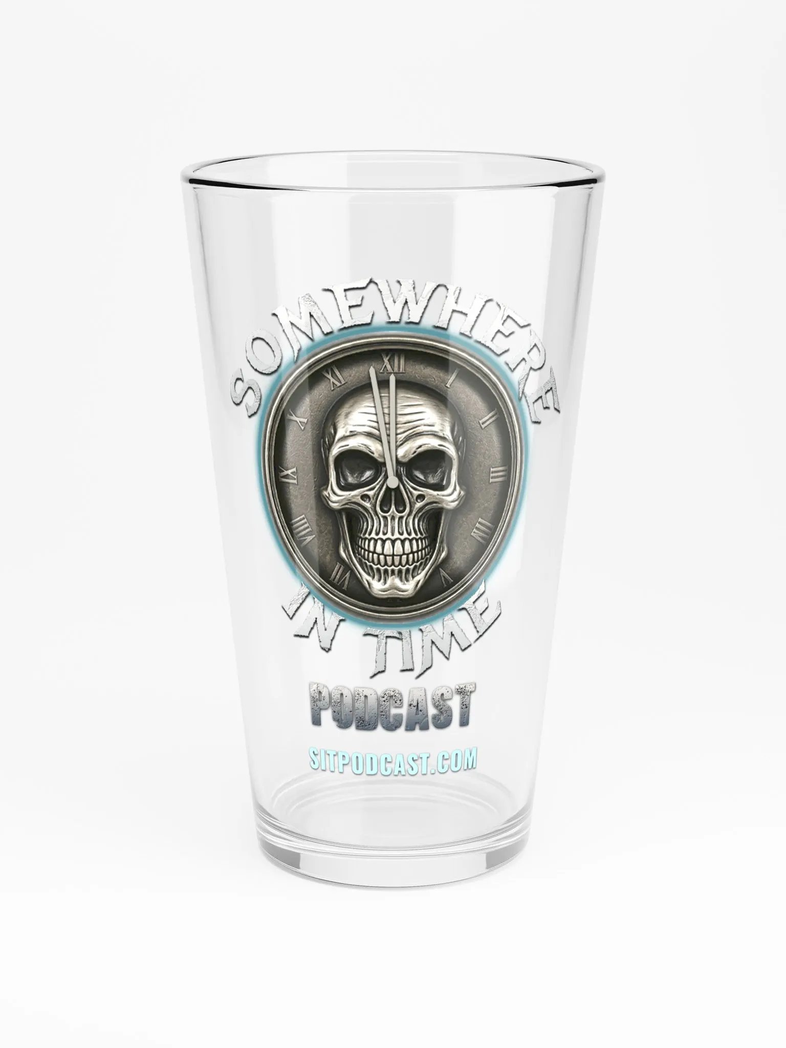 Somewhere in Time Podcast Pint Glass product image (3)