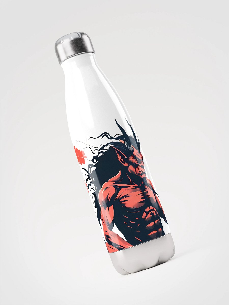 Fiery Oni Demon Art - Bold Japanese Folklore Design Stainless Steel Water Bottle product image (3)