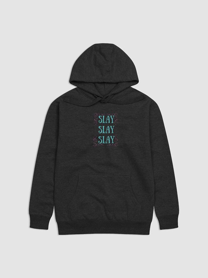 Slay All Day Turquoise Glitter Hoodie product image (5)