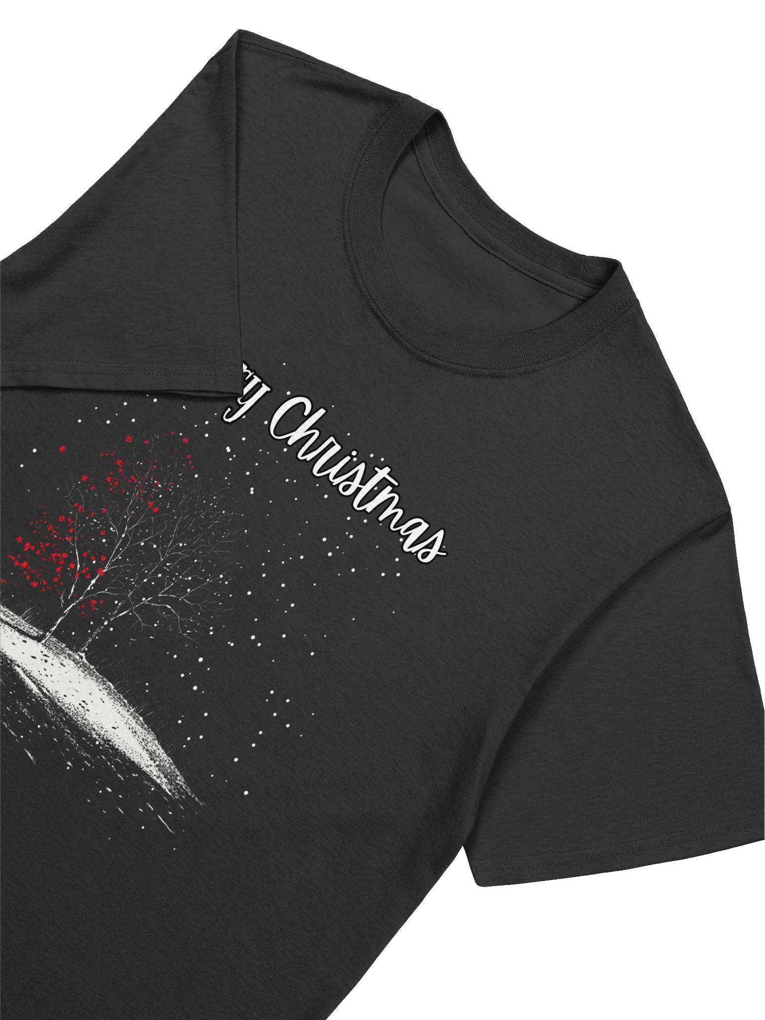 Merry Christmas Winter Holiday Scene Christmas Unisex T-Shirt product image (3)
