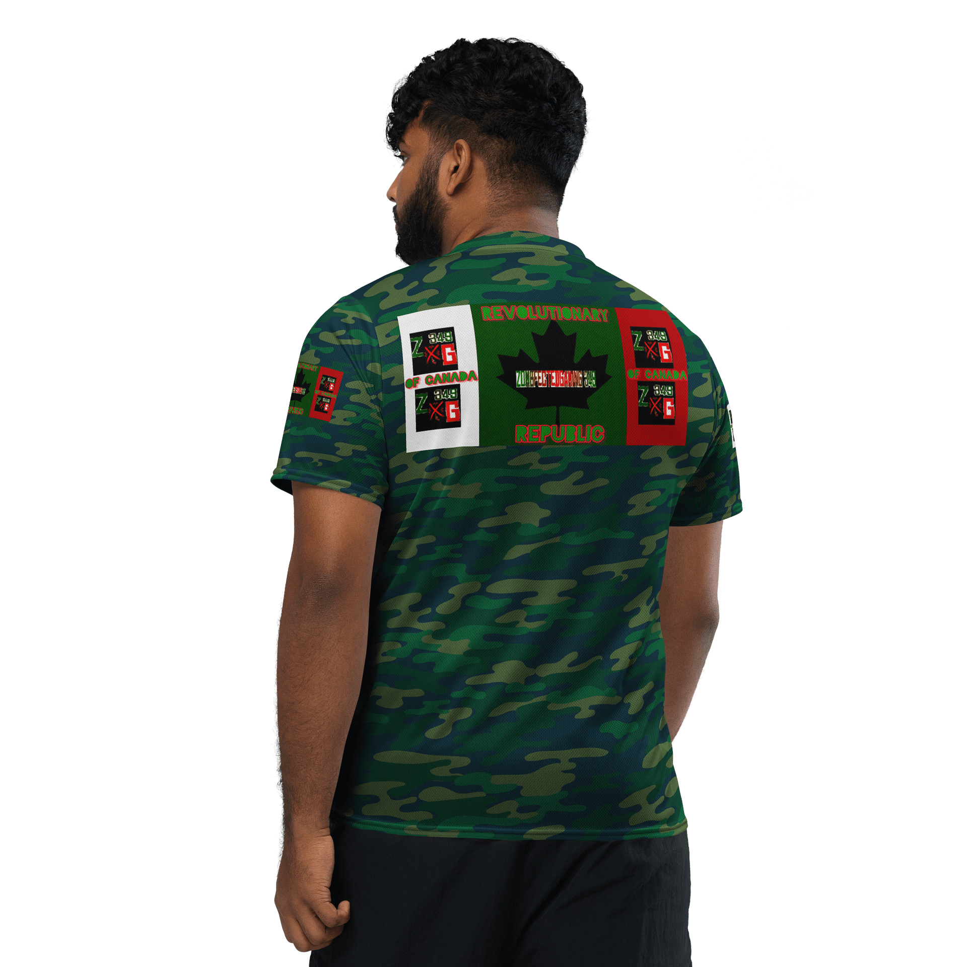 Zombfected Revolutionary Republic of Canada Short Sleeve Camo Jersey product image (3)