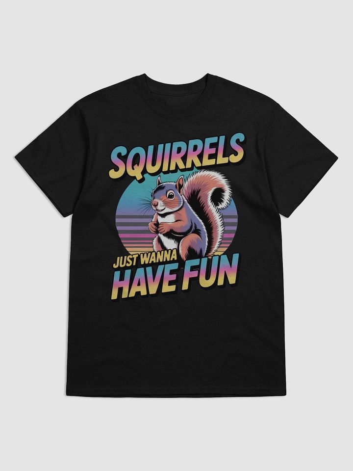 Playful Squirrel Retro T-Shirt product image (1)