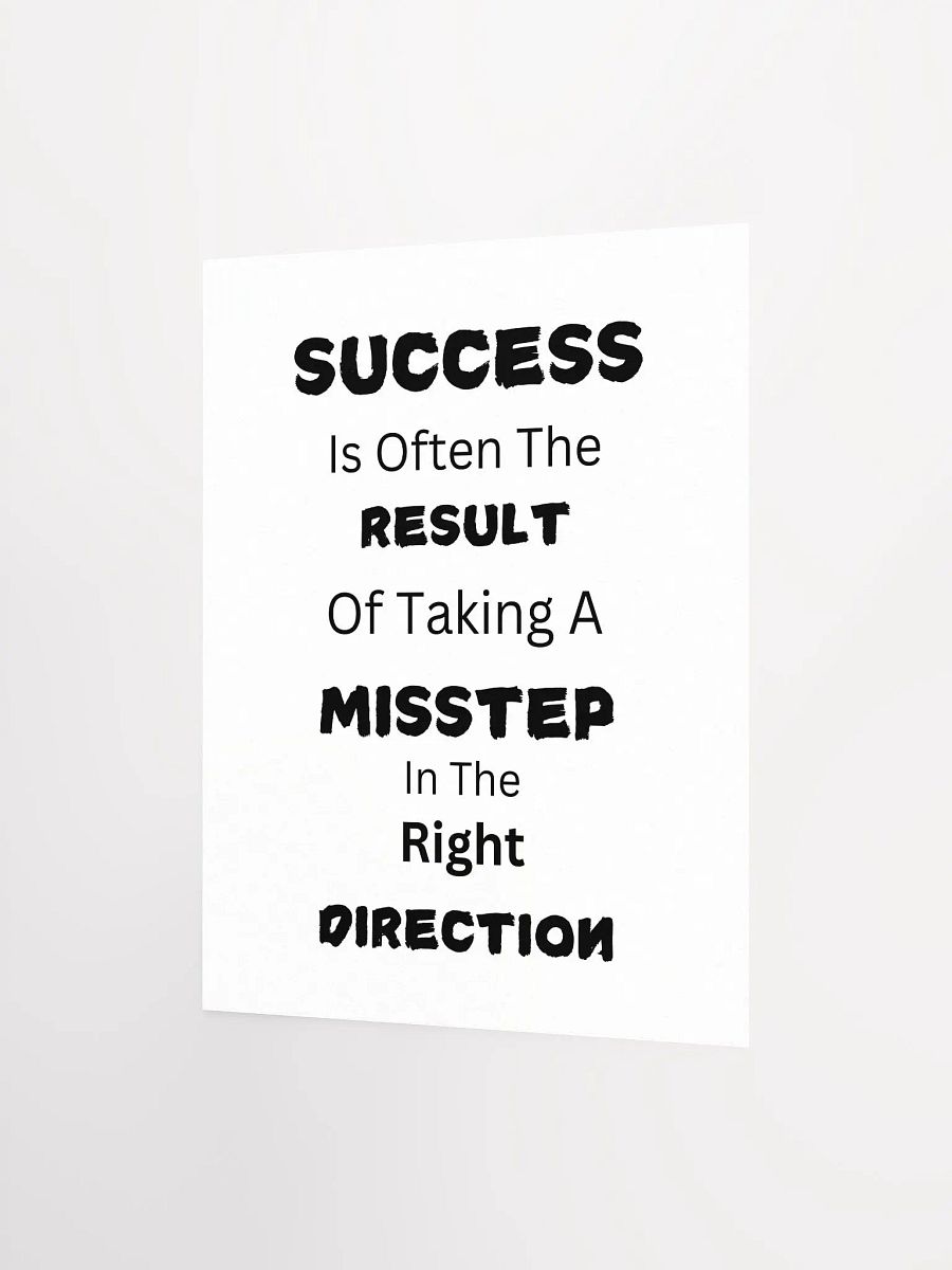 Success Misstep Motivational Poster product image (3)