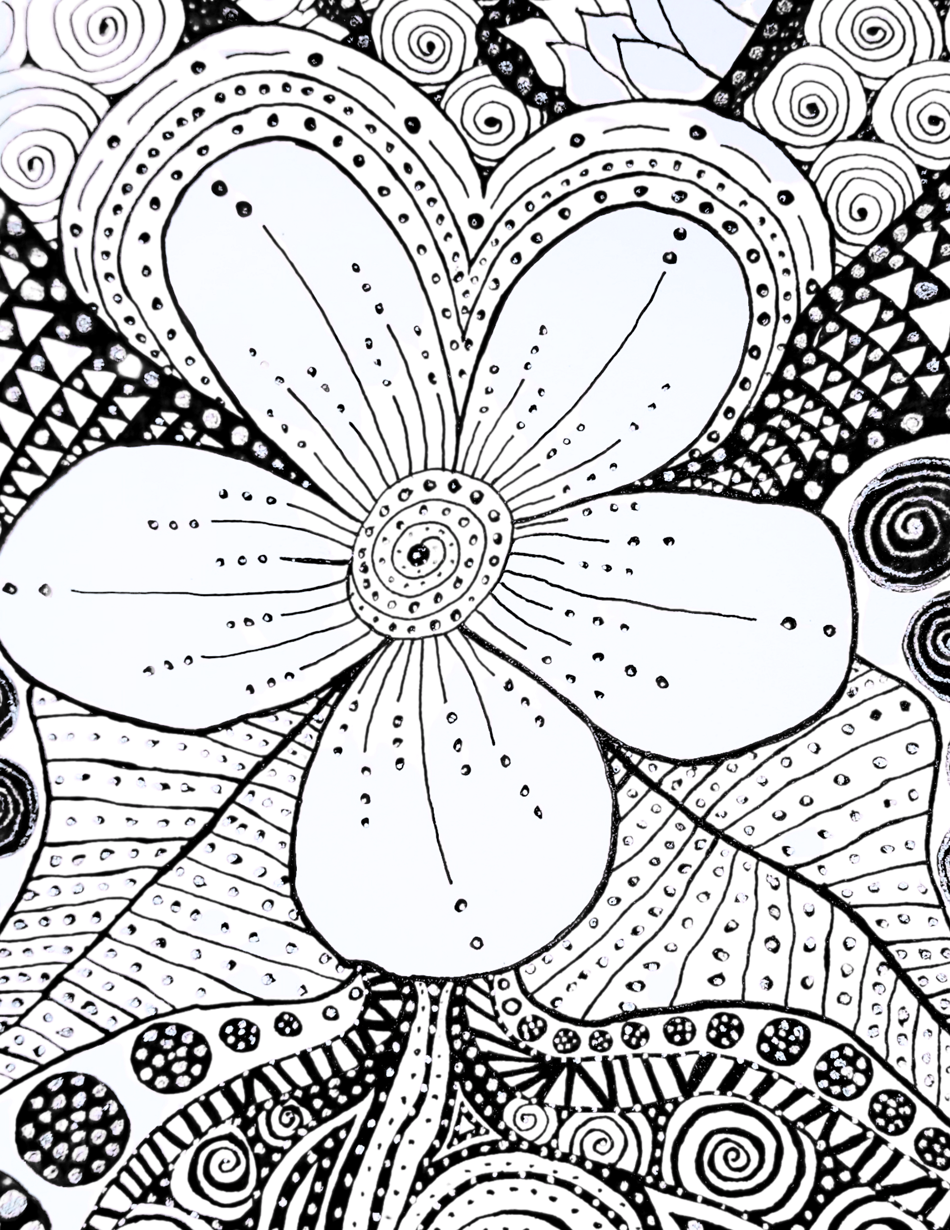 Flower Bloom Coloring Page product image (1)