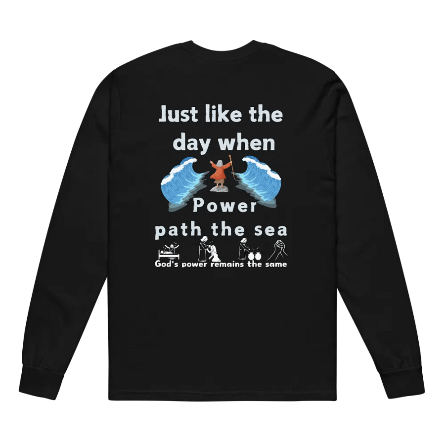 Just like the day when power path the sea Unisex long sleeve product image (1)