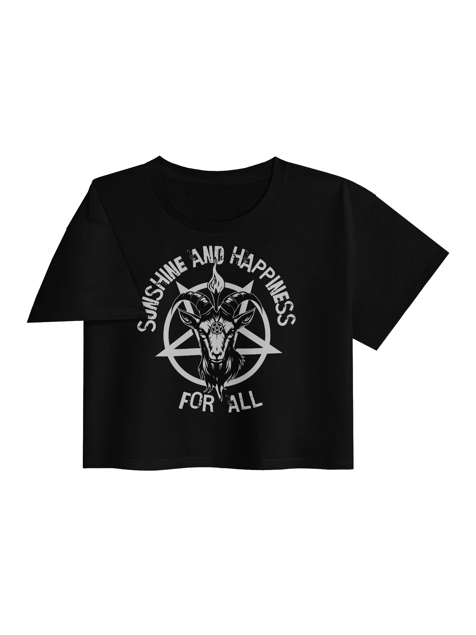 Baphomet Sunshine and Happiness Crop Top product image (3)