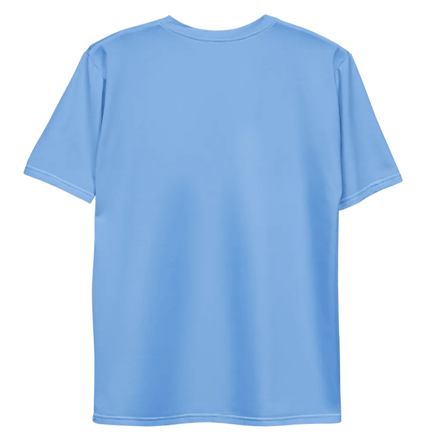 Plain Light Blue True Summer Men's Crewneck Polyester Heavyweight Premium T-Shirt by Treasure Pie product image (10)
