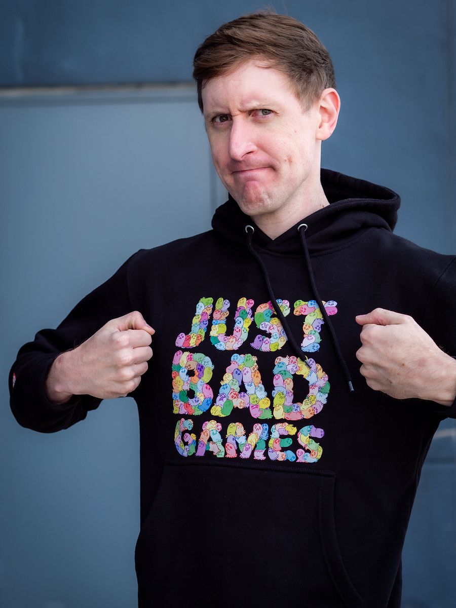 Multi-Color Money Ghost Just Bad Games Logo Hoodie product image (2)