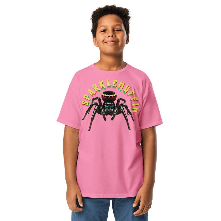Sparklemuffin - Peacock Spider with Rasta Colors Shirt product image (6)