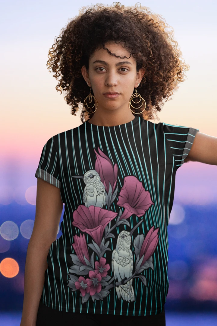 Pretty Hummingbird All Over Print T-shirt product image (1)