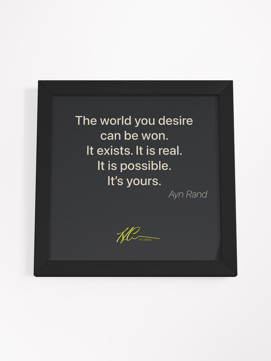 Ayn Rand Q7 - Framed Poster product image (4)