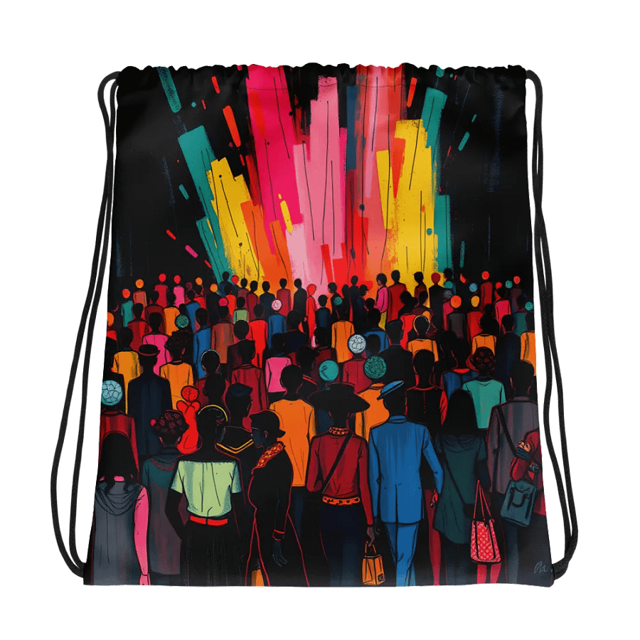 Vibrant Adventure Drawstring Backpack product image (1)
