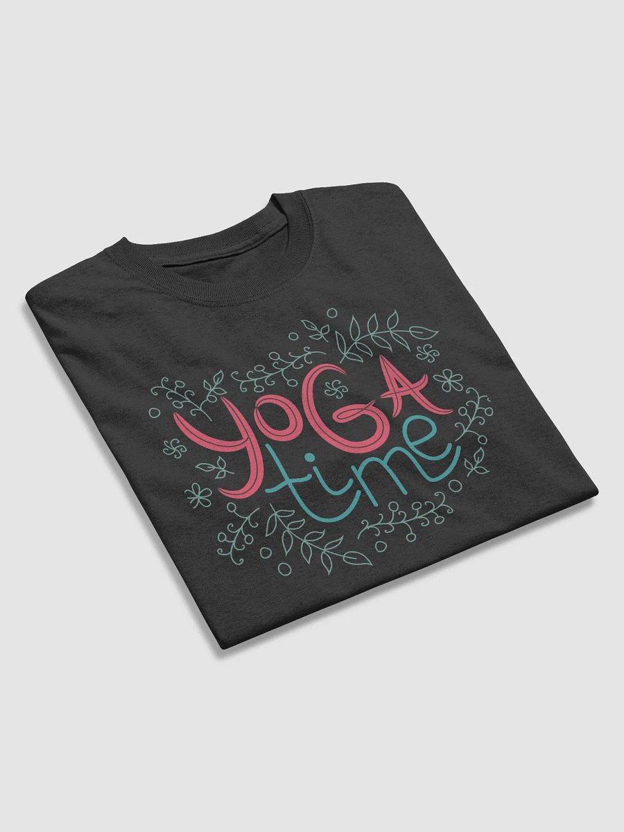 "Yoga Time" Casual T-Shirt - Floral Script Design product image (19)