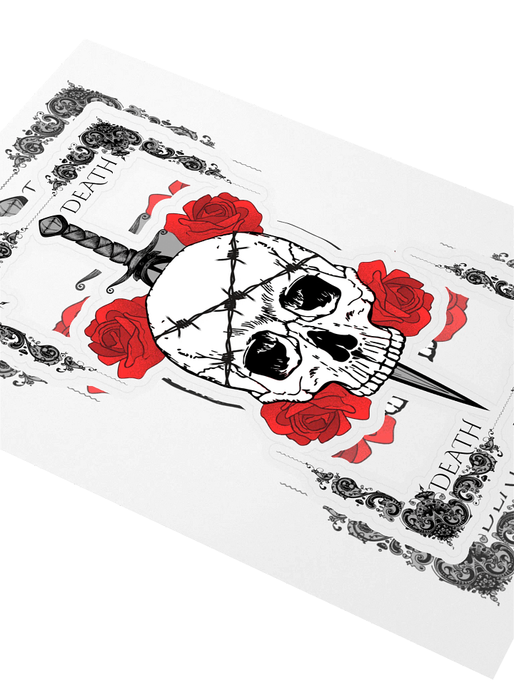 Skull and Roses Sticker Sheet product image (2)