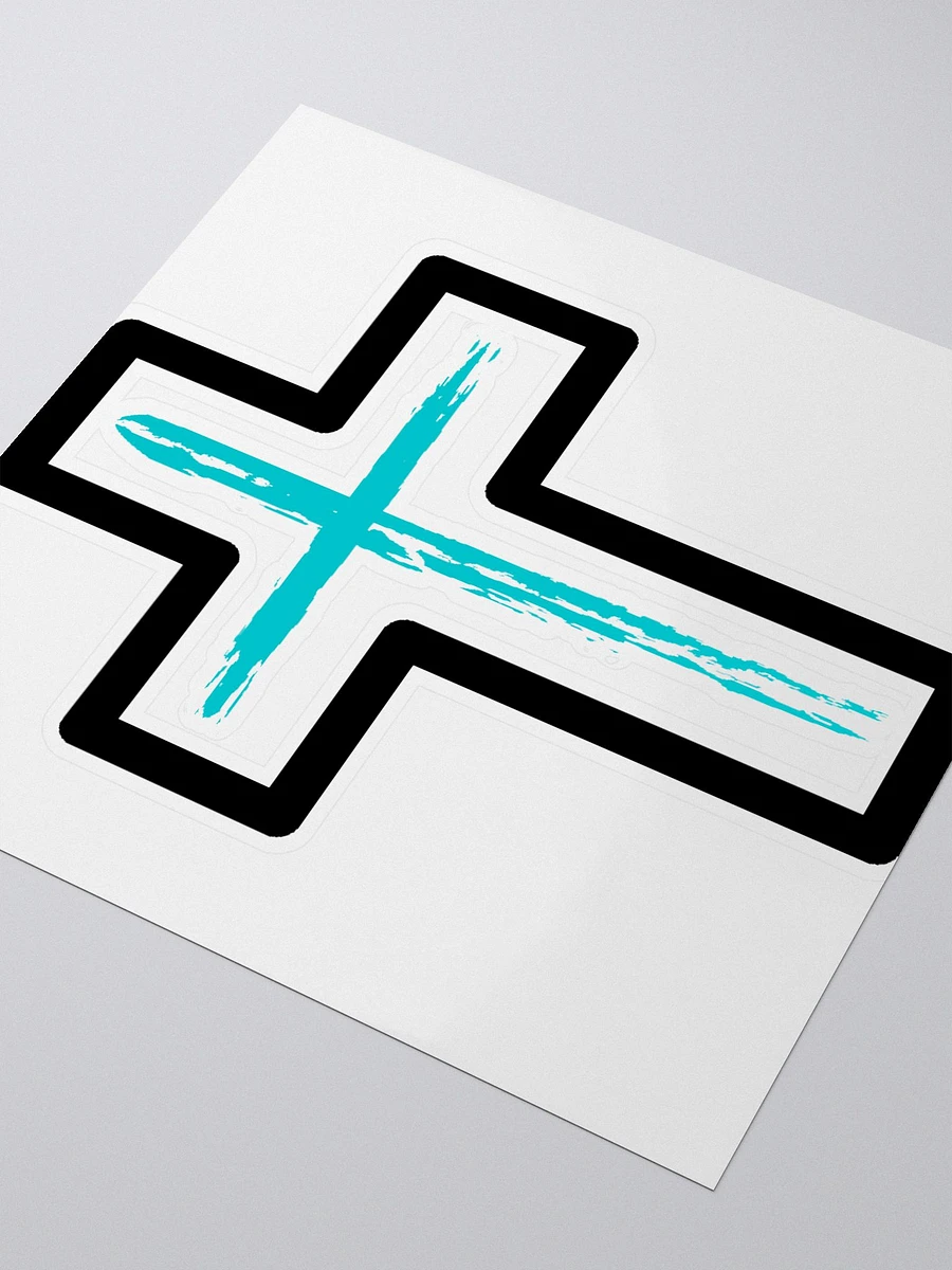 Blue Cross With Boarder Sticker product image (3)