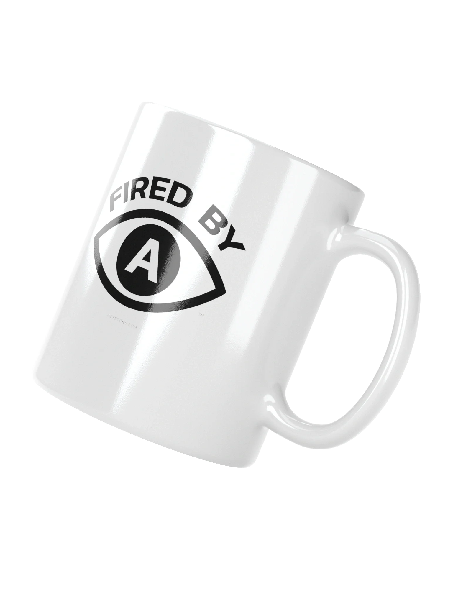 Fired by AI™ | White Mug | AEYECONS™ product image (3)