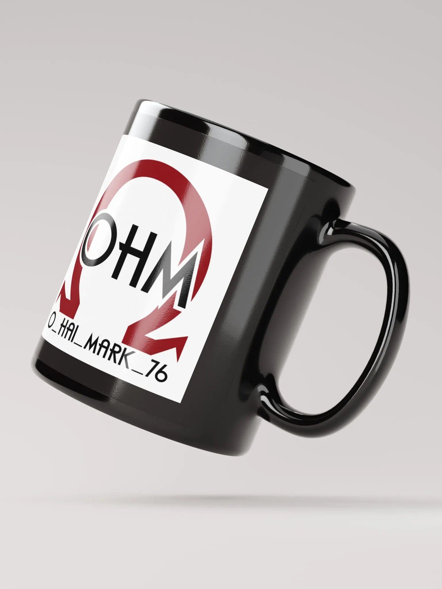 Black Mug White Logo product image (3)