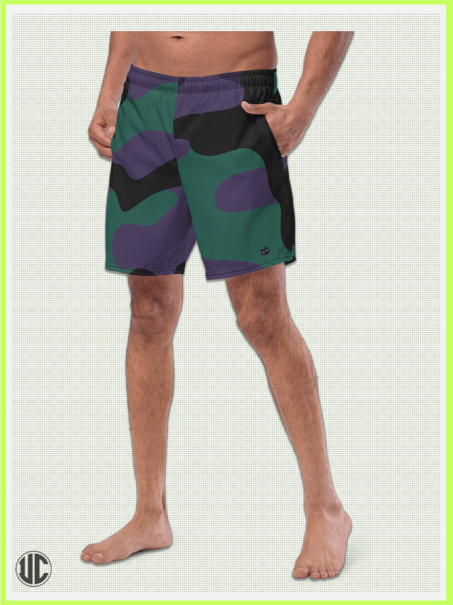 Midnight Purple Camo – Men’s Swim Trunks product image (1)