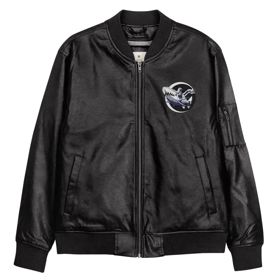 AnjelusX Faux Leather Bomber Jacket product image (11)