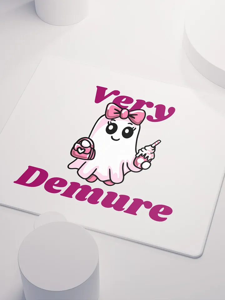 Very Demure Cute Ghost Gaming Mouse Pad product image (2)