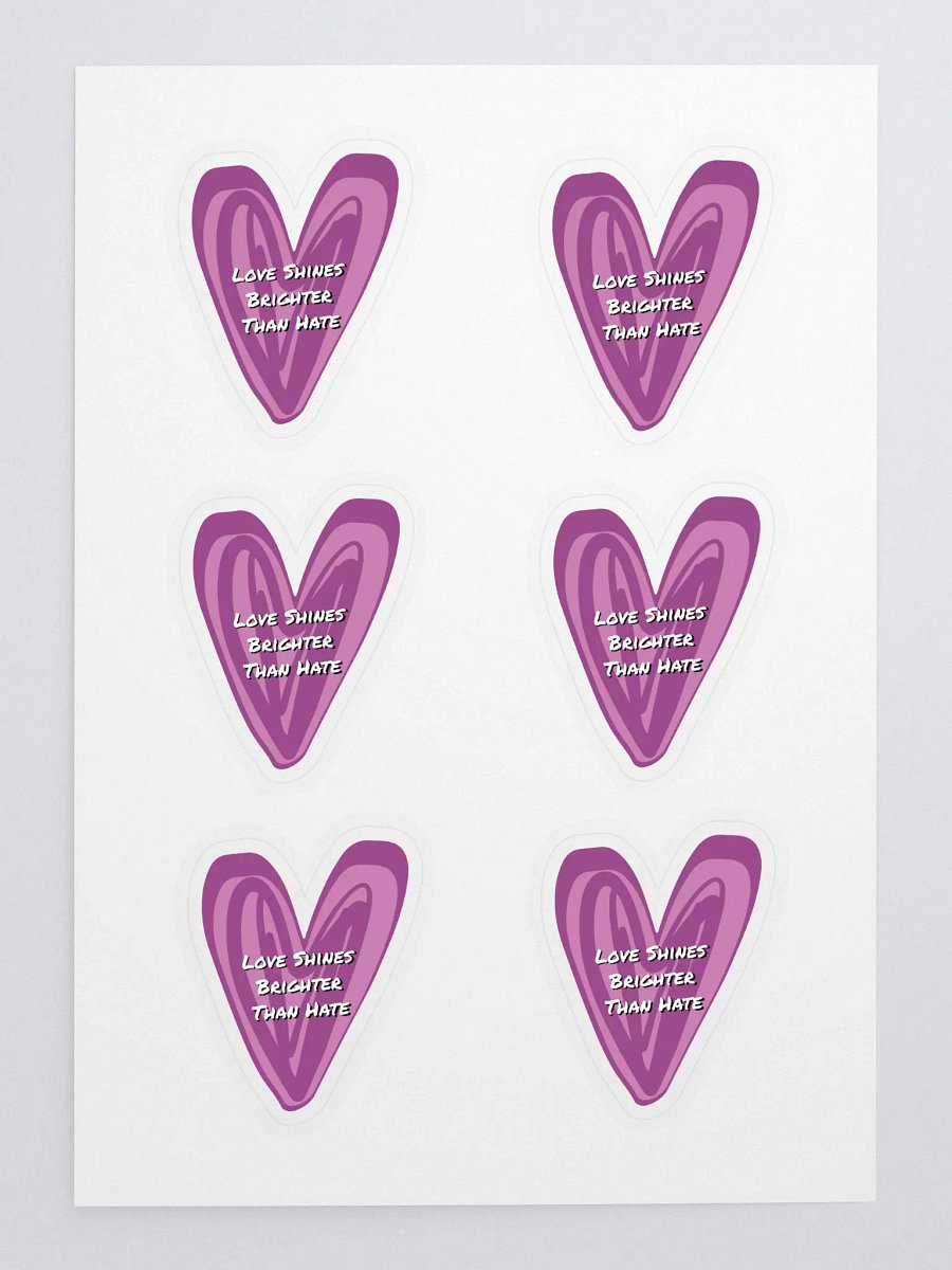 Love Shines Brighter Than Hate product image (3)
