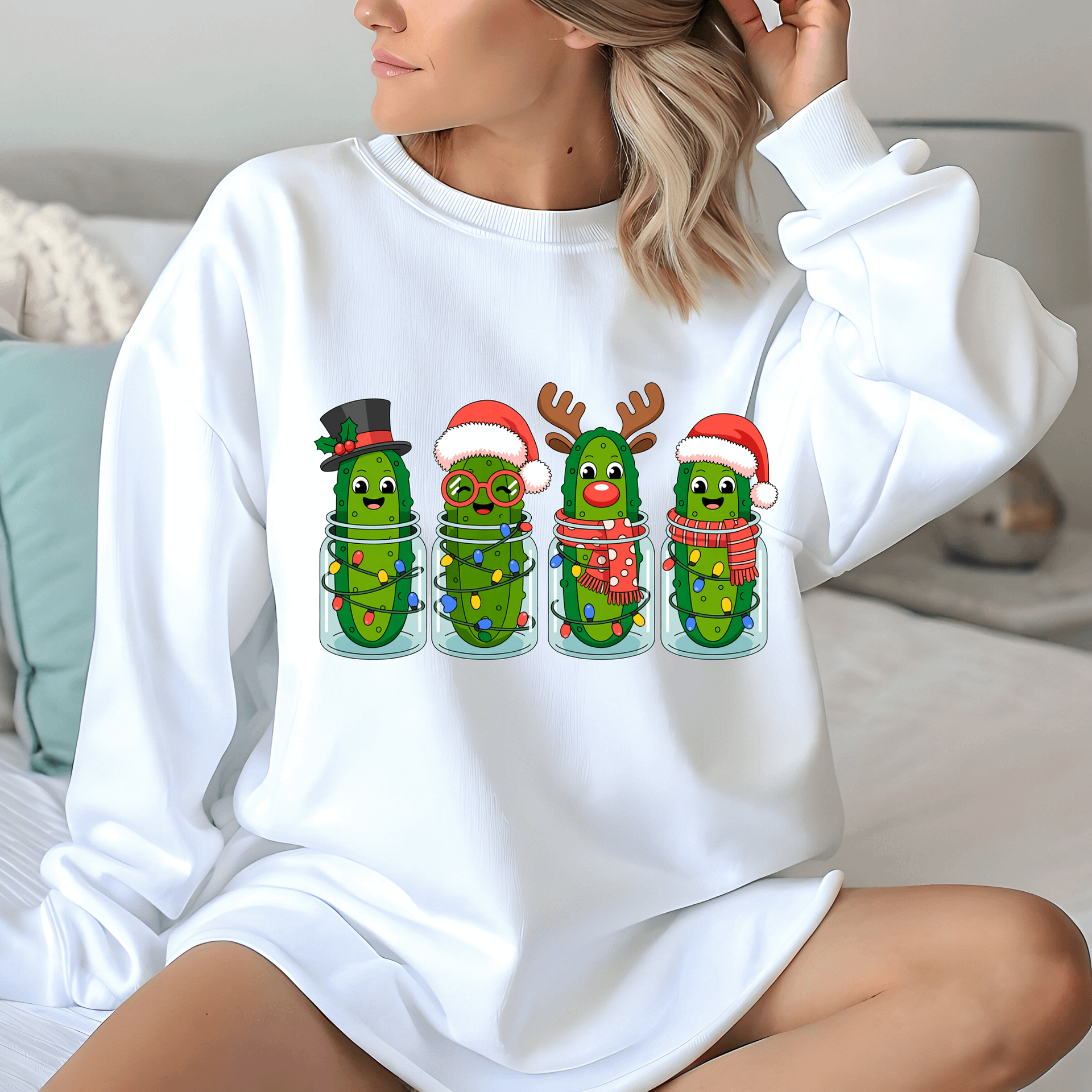Have a Dill-lightful Christmas | Festive Pickles Sweatshirt product image (1)