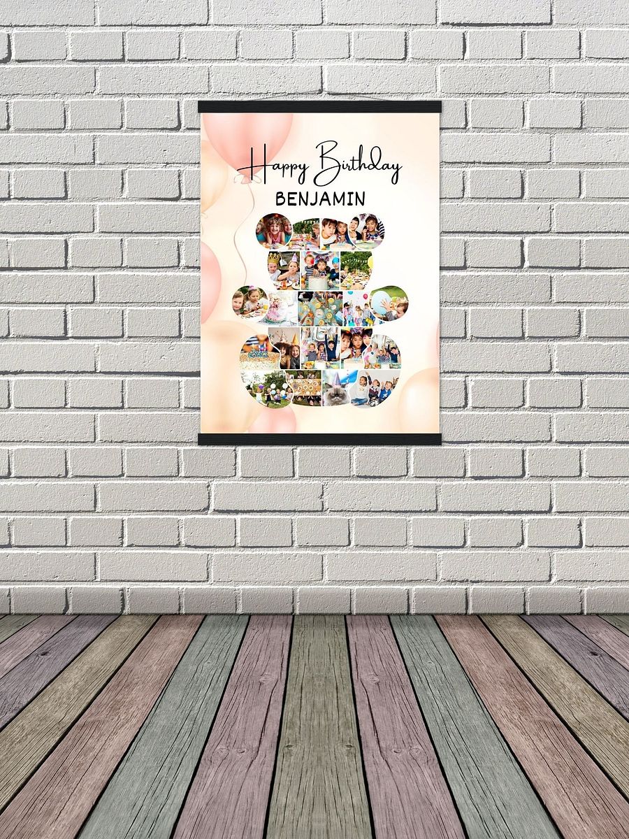 Bear Themed Birthday Photo Collage Canva Template product image (6)