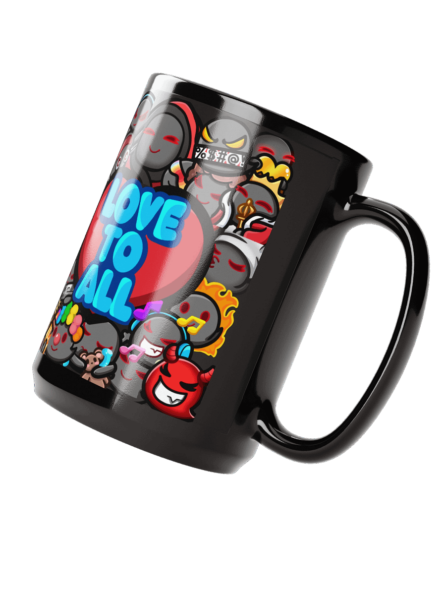 Emote-tional Support Black Mug - 15oz product image (5)
