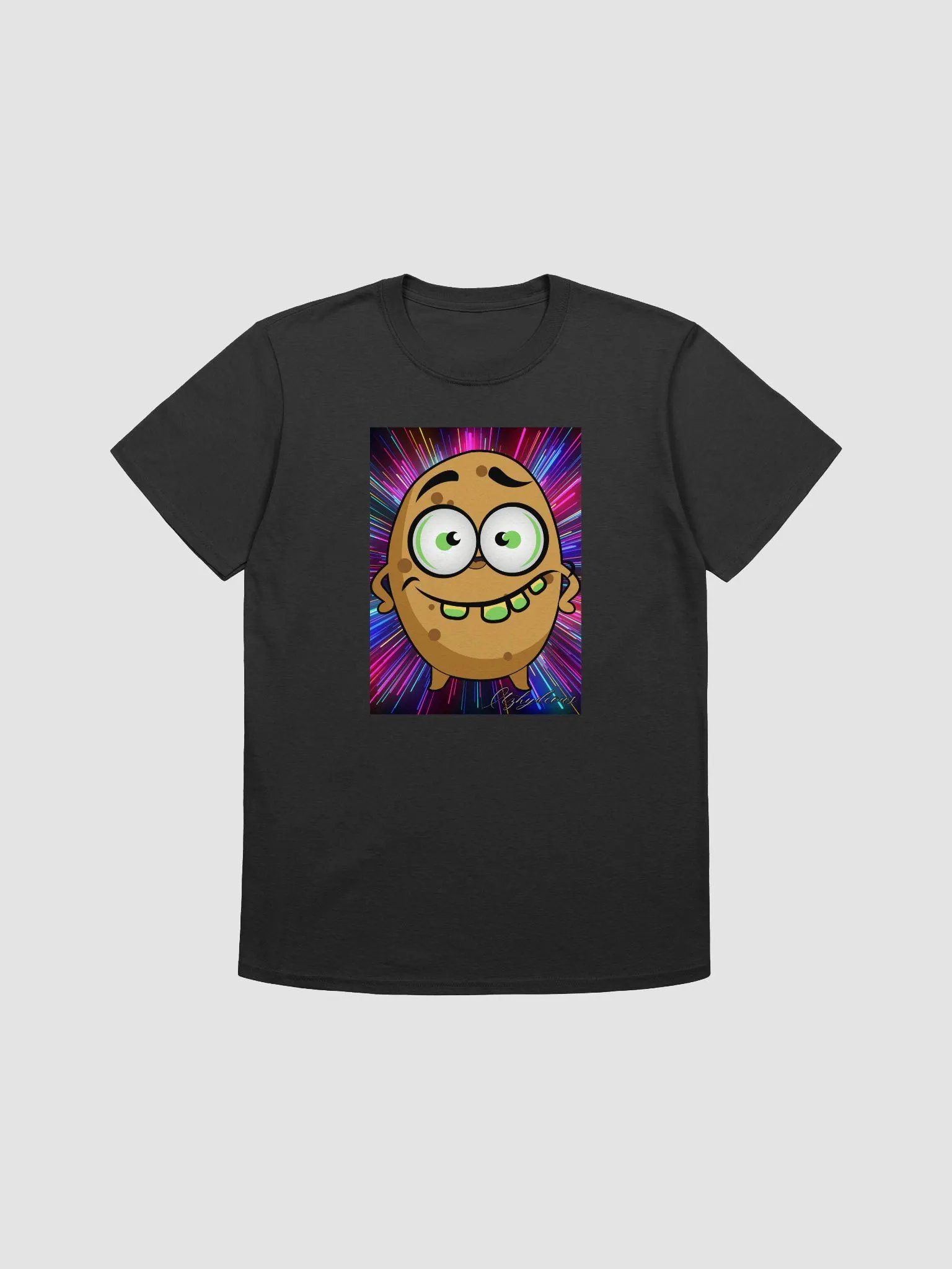 Neon Potato Smile Unisex T-Shirt product image (1)