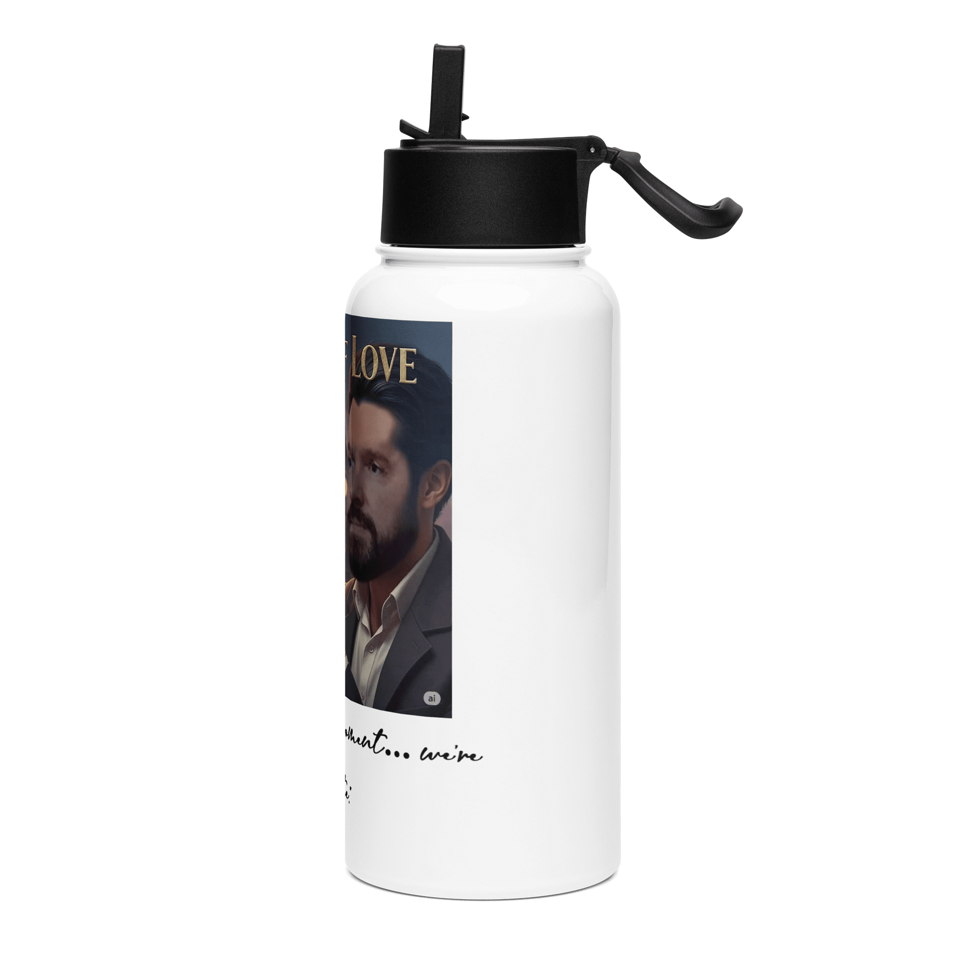 Gears of Love Straw Water Bottle product image (3)