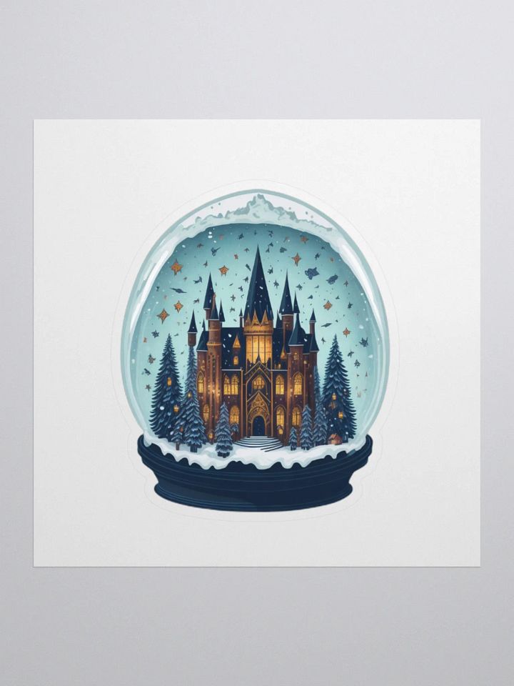 Enchanted Castle Snow Globe Sticker product image (2)