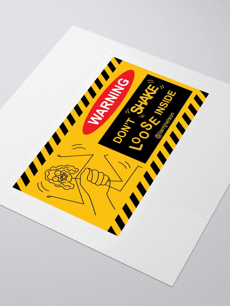 WARNING: Don't Shake, Loose Inside Sticker - Liam Nelson Comedy product image (3)