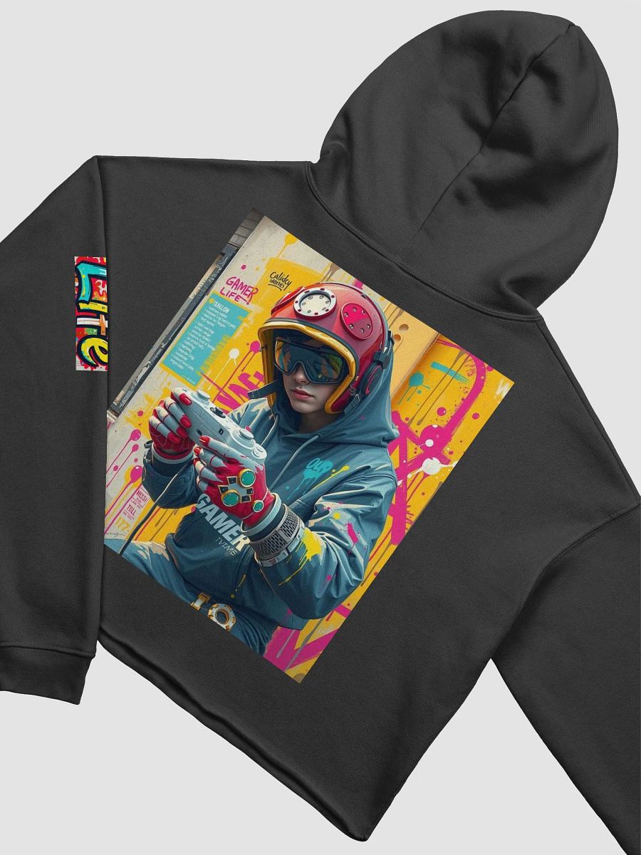 Rekt Gaming Graffiti Crop Hoodie product image (4)
