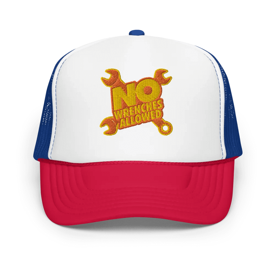 #NoWrenchesAllowed Foam Trucker Hat product image (1)