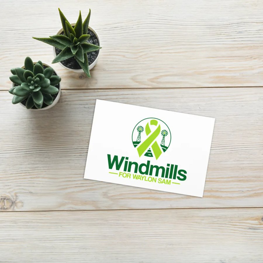 Windmills For Waylon Sam Postcard product image (7)