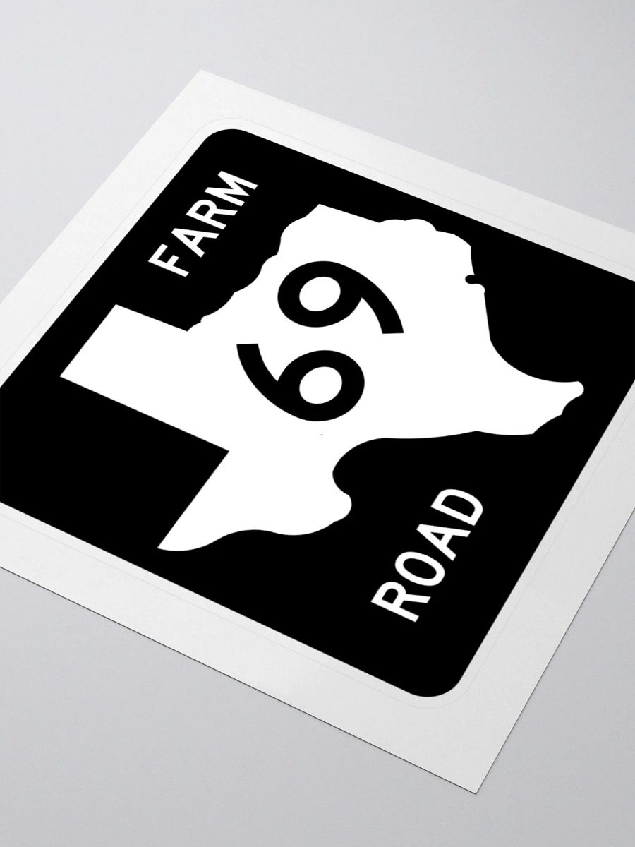 Texas Farm Road Sign FM 69 Sticker product image (3)