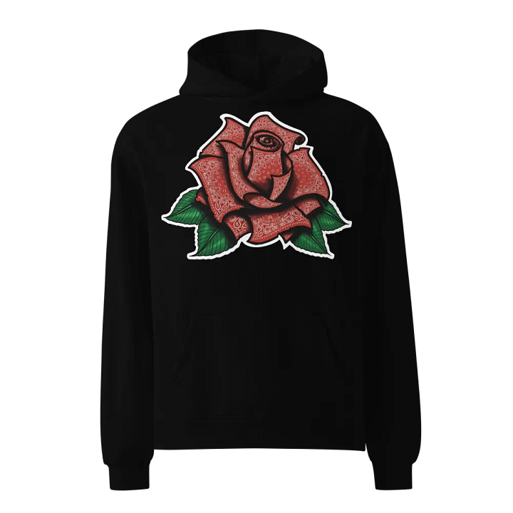 Red Rag Rose Hoodie Premium Oversized Hoodie by AS Colour product image (1)