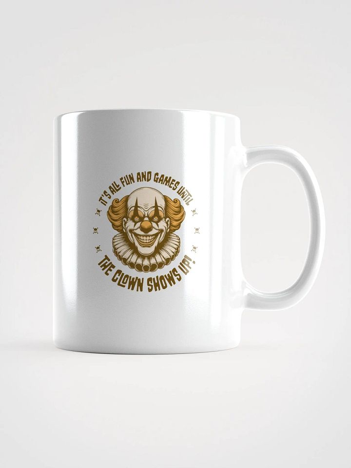 It's All Fun and Games Until the Clown Shows Up Retro Mug product image (1)