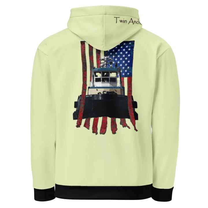 snow flurry Pacific Titan tug & CE Flage Hoodie product image (1)