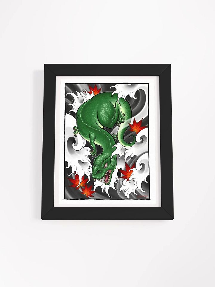 Velociraptor Waves Framed Print product image (1)