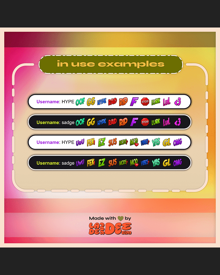 Clean BLD TXT Emotes product image (2)