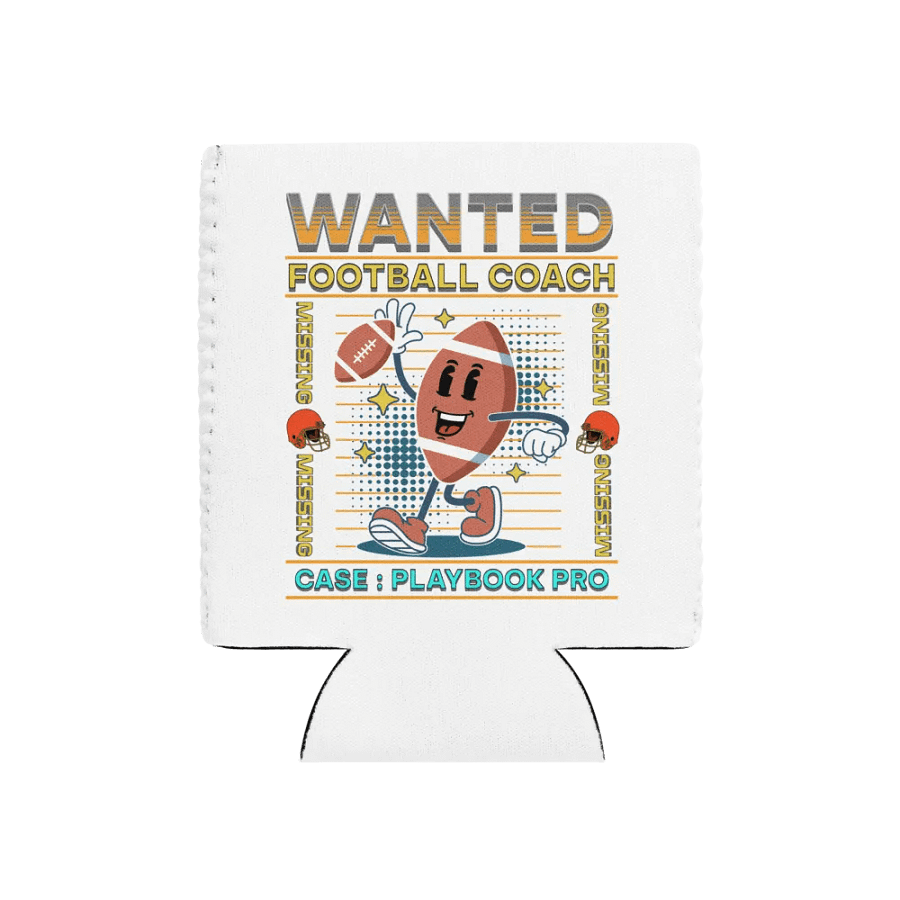 Wanted Coach Football Can Cooler product image (1)