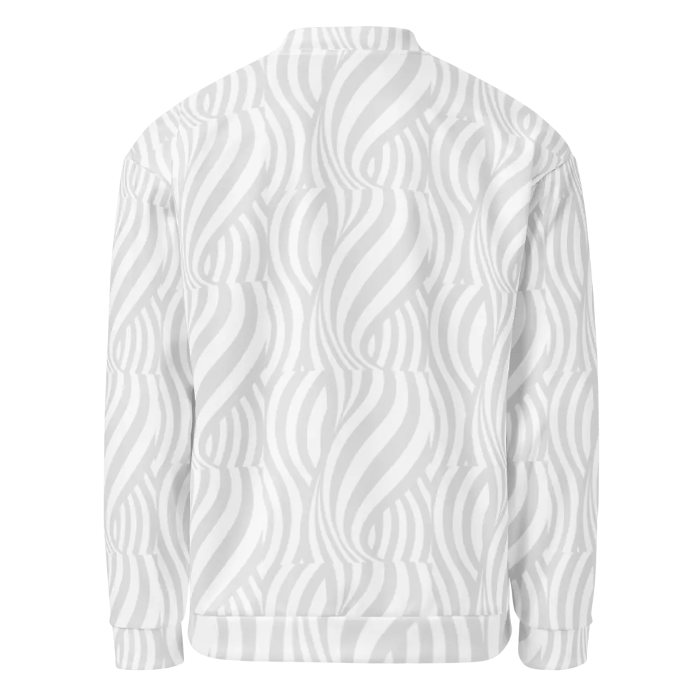 Flowing Waves Custom Bomber Jacket product image (3)