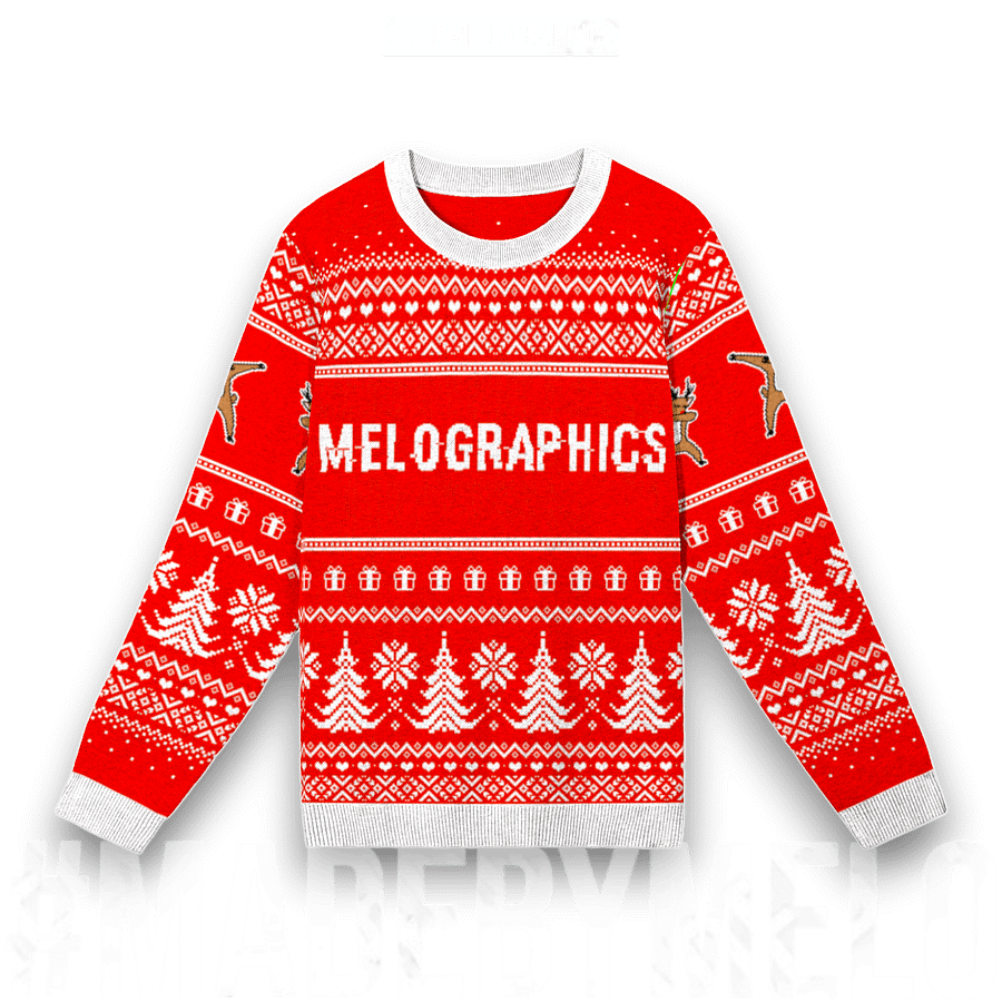 Ugly Sweater: Reindeer Dab - MELOGRAPHICS [Classic] | #MadeByMELO product image (1)