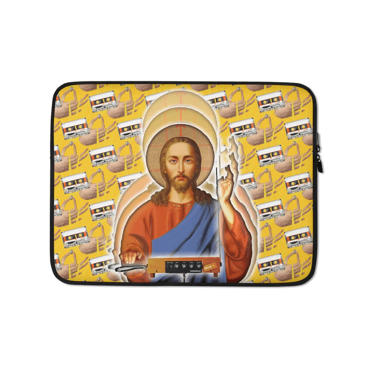 The Holy Theremin by Frank Fonik, Techno EDM Laptop Sleeve product image (1)
