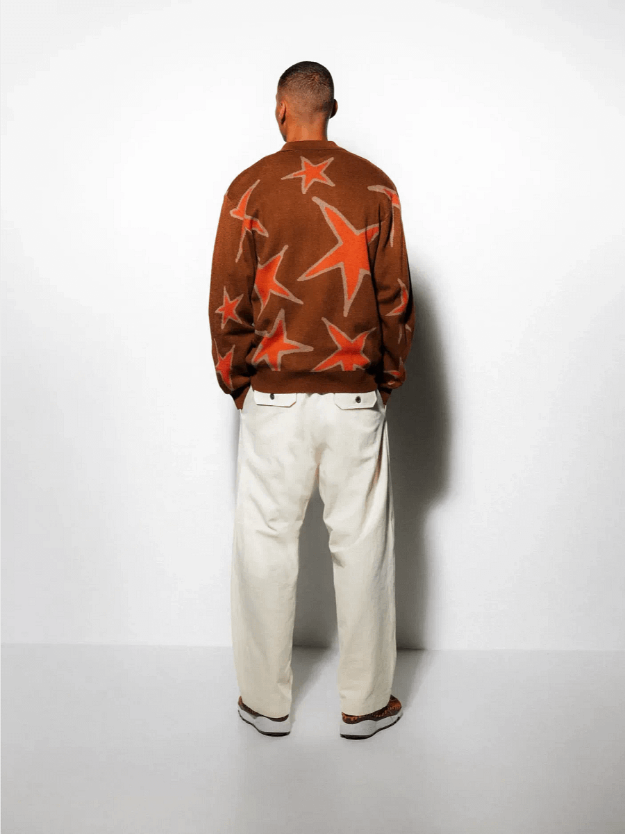 Star Polo Knit Sweater, Oak product image (2)