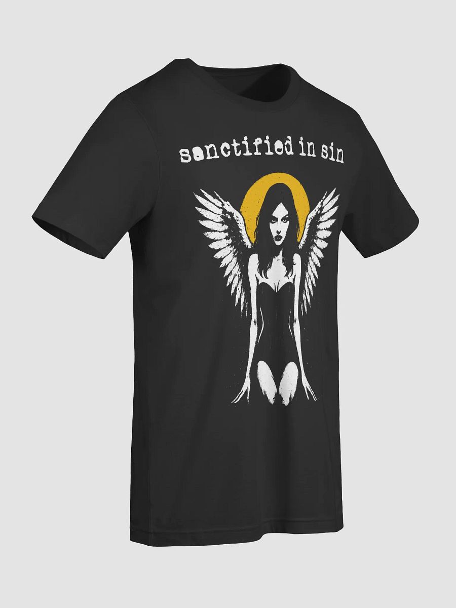 Sanctified in Sin Tee – Fallen Angel Gothic Streetwear product image (3)